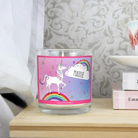 Personalised Unicorn Scented Jar Candle Extra Image 2